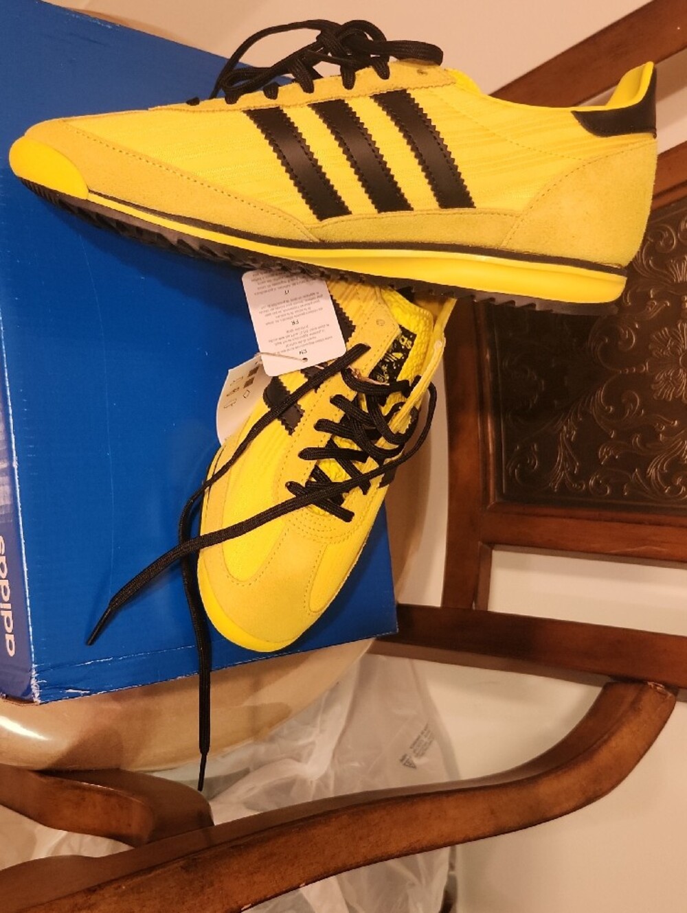adidas Yellow and Black SL 72 OG W Sneakers